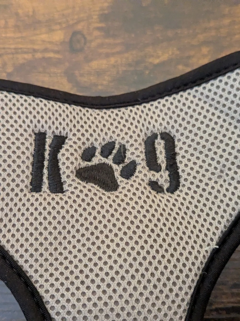 Top Paw K9 Gray & Black Mesh Comfort Harness sz L (28-34 inches girth) NWOT